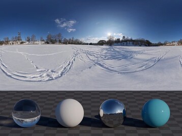 雪景360°HDR贴图8K分辨率-1