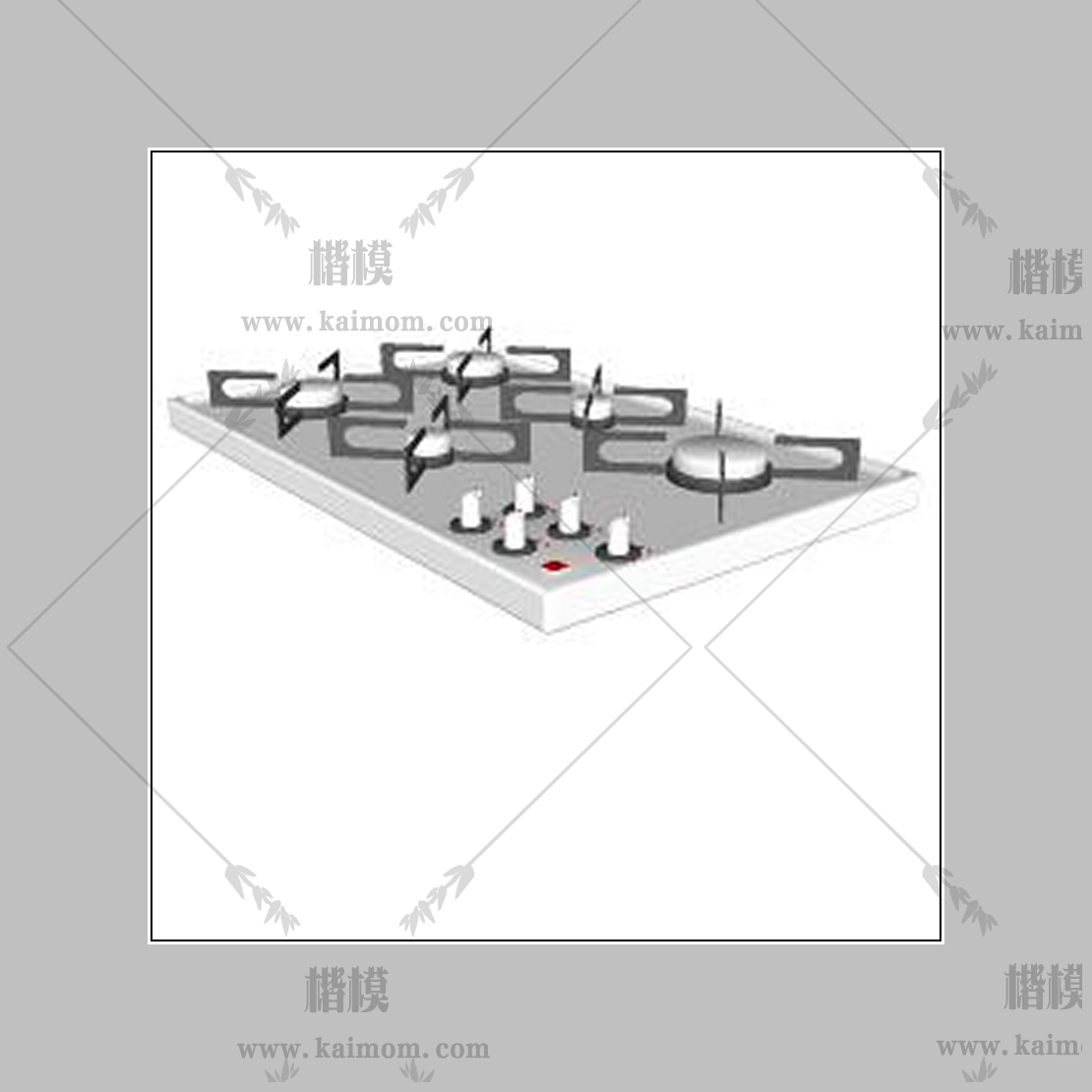 燃气灶模型下载,免调整-1