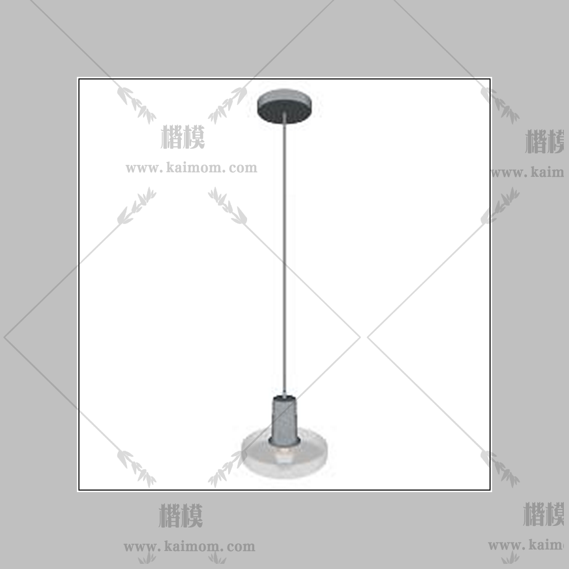 吊灯模型下载，免调整材质-1