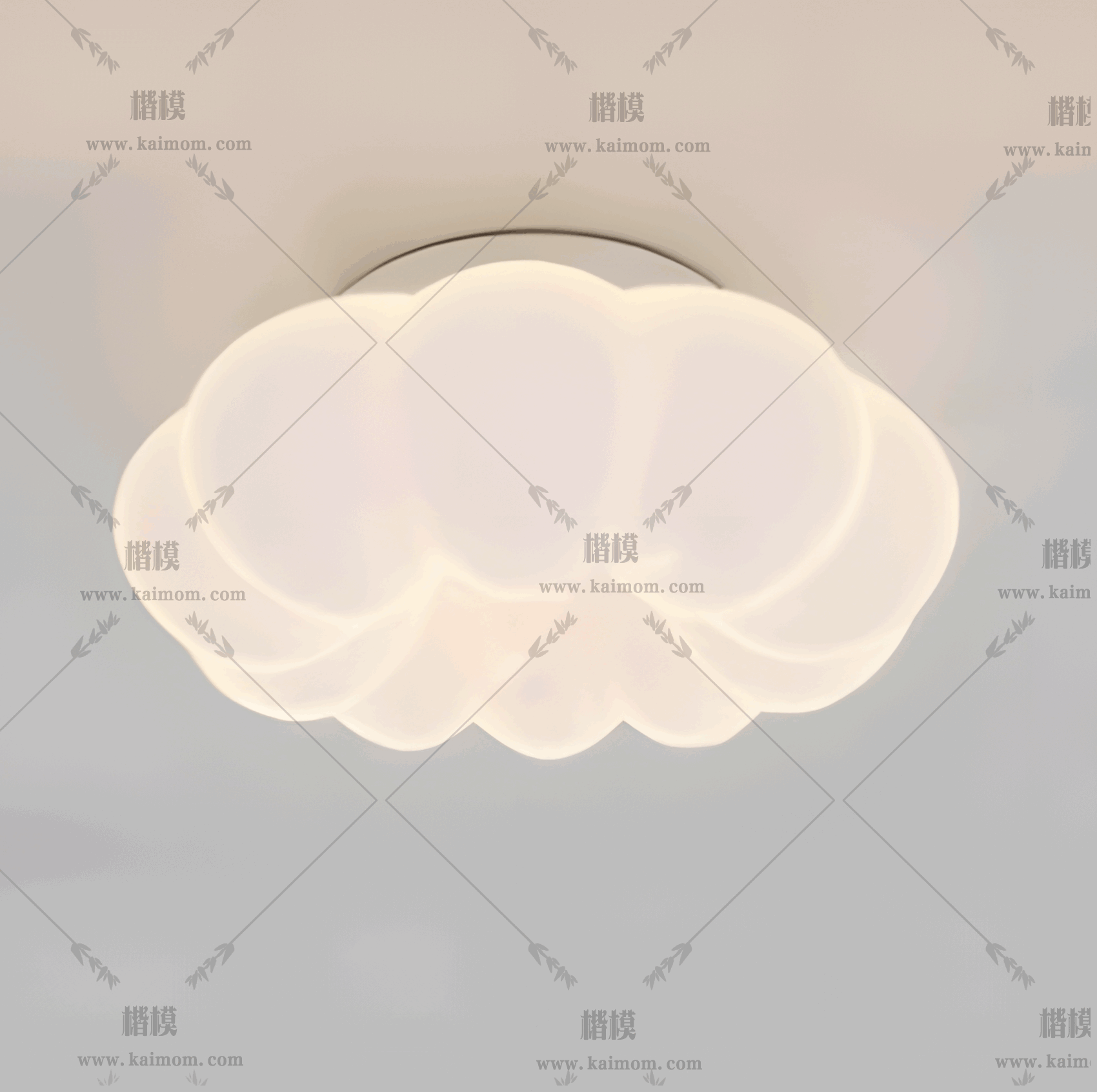 D5吸顶灯模型下载-1