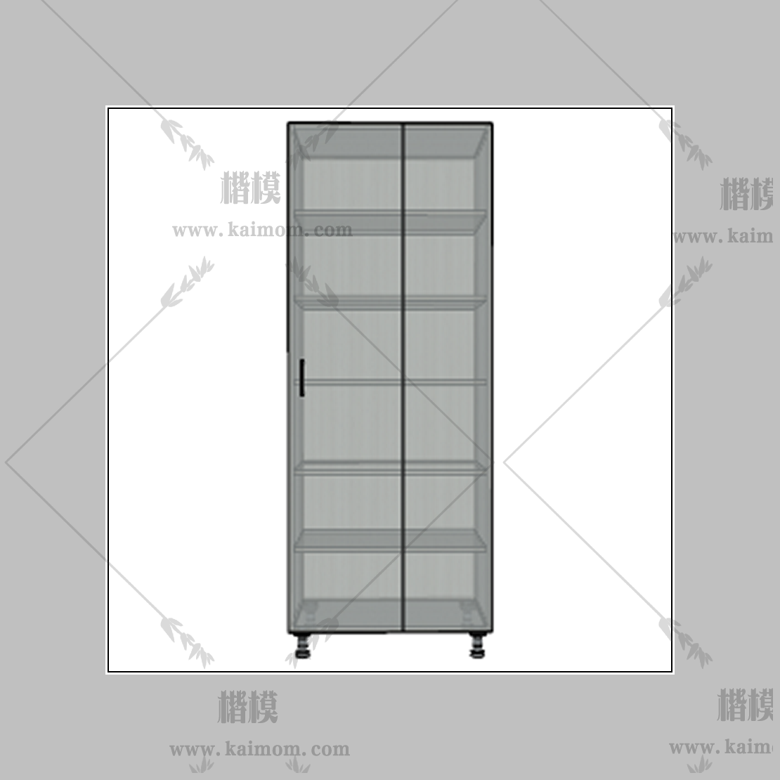 AZ47单开右转角高柜-1