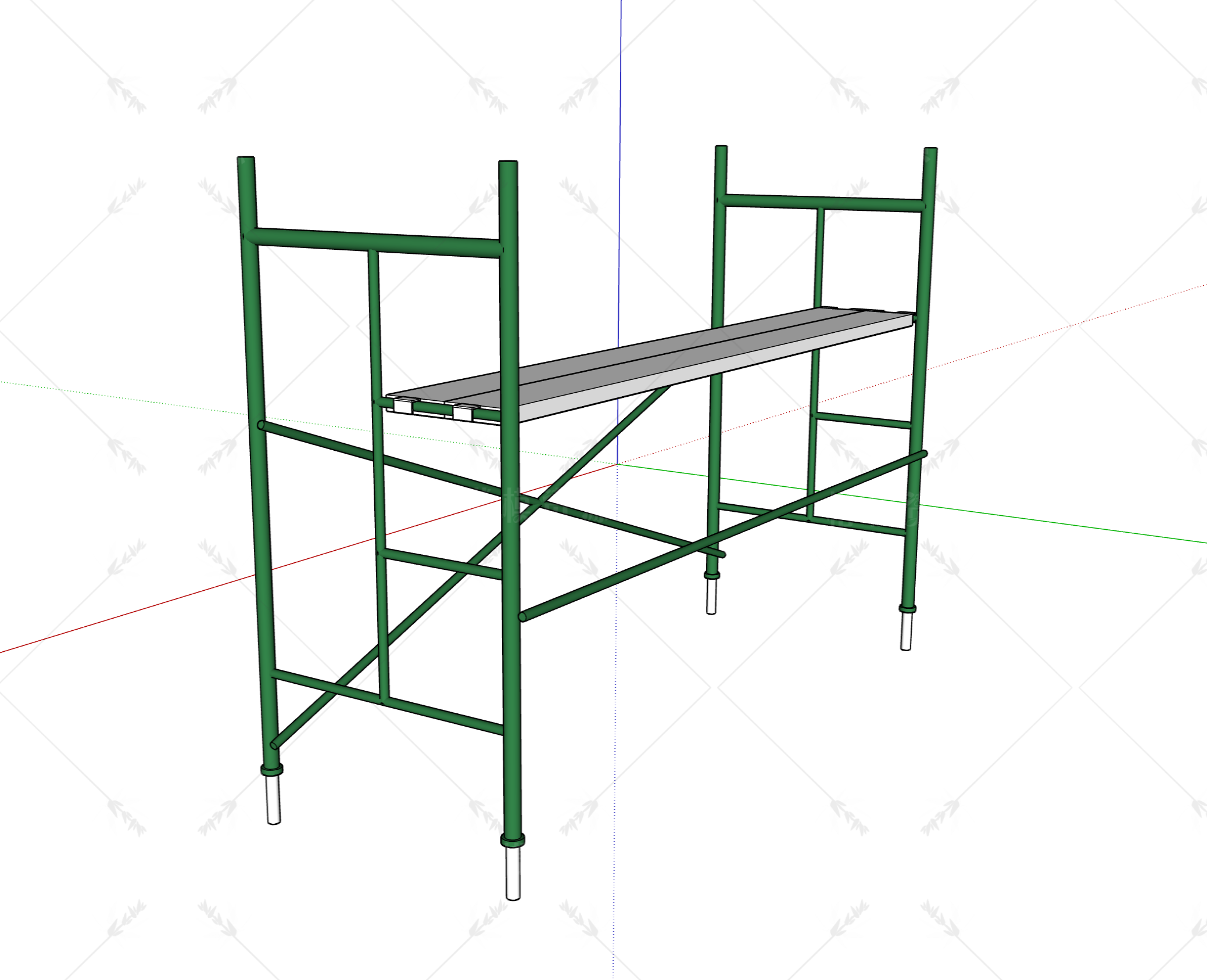 脚手架_龙门架SU模型下载-1