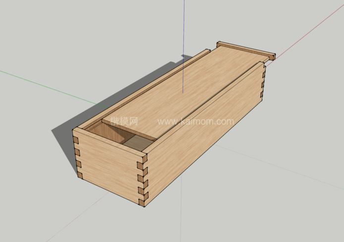 纸箱_木箱_包装盒SU模型下载-1