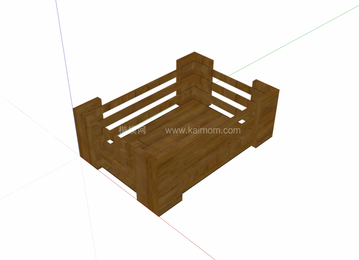 纸箱_木箱_包装盒SU模型下载-1
