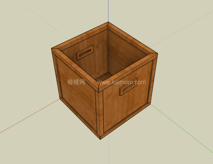 纸箱_木箱_包装盒SU模型下载-1