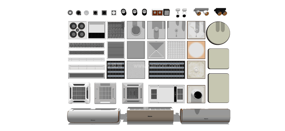 空调SU模型下载-1