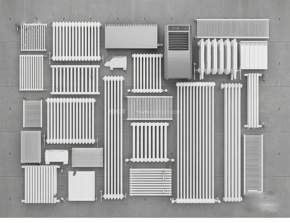 暖气片_取暖片SU模型下载-1