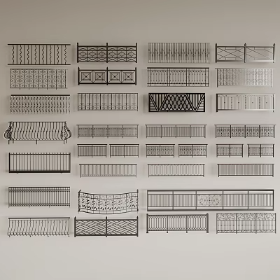 栏杆3D模型下载-1