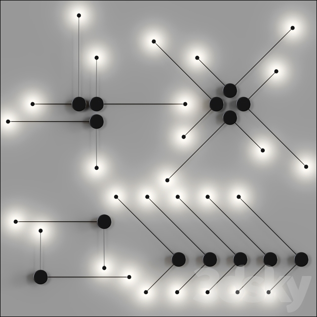 壁灯3dsky模型-1