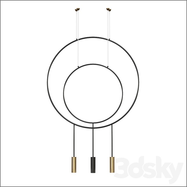 国外吊灯3D模型-1
