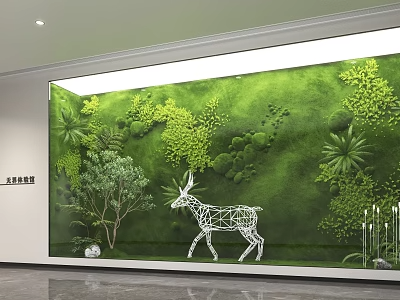 植物墙3D模型-1